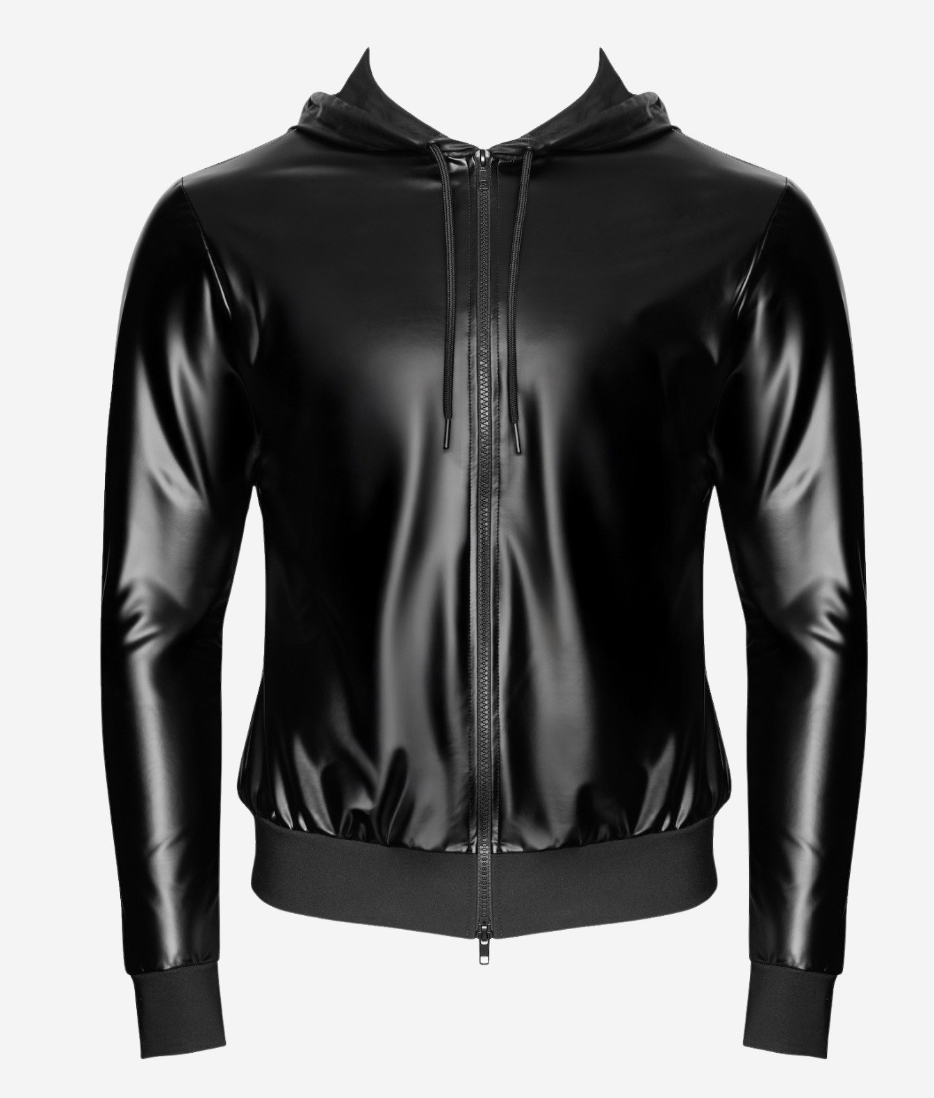 Noir Handmade Vexen Hooded Jacket z materiału powerwetlook