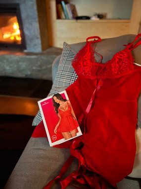 Obsessive Lovlea koszulka babydoll i stringi